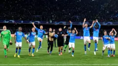 ناپولی، صدرنشین سری‌آ فوتبال ایتالیا، حریف آث میلان در یک‌چهارم نهایی لیگ قهرمانان اروپاست