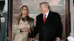 ਡੌਨਲਡ ਟਰੰਪ ਜਦੋਂ ਆਪਣੀ ਫੇਰੀ ਲਈ ਯੂਕੇ ਪਹੁੰਚੇ
