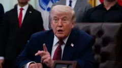 El presidente estadounidense, Donald Trump, este 18 de abril en la Casa Blanca.