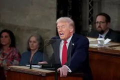 Presidente Trump discursando no Capitólio