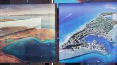 عروض المشروع في اليوم الختامي للمنتدى الاقتصادي العالمي في دافوس، سويسرا، يوم الجمعة 20 يناير 2023.