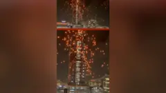 ऑस्टेलिया में लाइट शो की तस्वीर