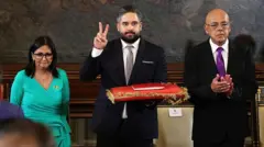 Делси Родригес и Николас Мадуро Герра