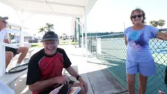 Casal de canadenses em Fort Myers, na Flórida