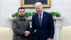 Zelensky y Biden en un encuentro en la Casa Blanca en septiembre pasado. 