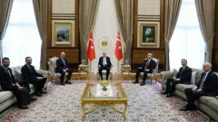 Cumhurbaşkanı Erdoğan, Dışişleri Bakanı Hakan Fidan, 