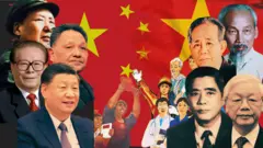 Tranh cổ động Cộng sản Việt Nam và Trung Quốc