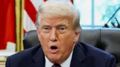 Donald Trump en el Despacho Oval.
