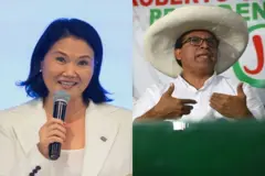 Fujimori (d) y Sánchez, en un montaje que muestra las imágenes de ambos. 