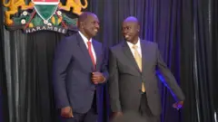 President William Ruto with his deputy Rigathi Gachagua