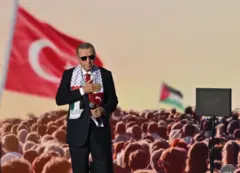 Erdoğan Filistin mitinginde