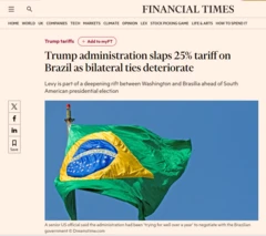 Reportagem no jornal Financial Times