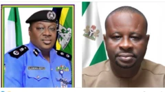 Rivers Police Commissioner Olugbenga Adepoju and di Sole Administrator of Ahaoda East LGA Goodluck Iheanachor