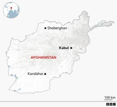 Peta Afghanistan.