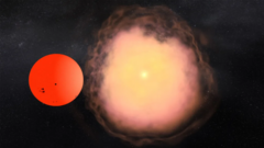 A estrela T do sistema binário Corona Borealis