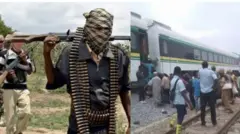 Aworan awọn agbebọn atawọn ero ni ibudokọ reluwe