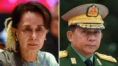 ၂၀၁၉ ခုနှစ် အာဆီယံထိပ်သီးအစည်းအဝေးပွဲမှာတွေ့ရတဲ့ ဒေါ်အောင်ဆန်းစုကြည်နဲ့ ၇၁ ကြိမ်မြောက် အာဇာနည်နေ့ အခမ်းအနားမှာတွေ့ရတဲ့ စစ်ခေါင်းဆောင် ဗိုလ်ချုပ်မှူးကြီးမင်းအောင်လှိုင်