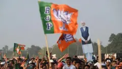 بی جے پی کی ریلی