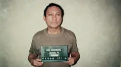 El derrocado dictador panameño Manuel Noriega en una foto policial del Departamento de Justicia, publicada por la Fiscalía de Estados Unidos en Miami. 