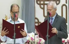 ডা. বিধান রঞ্জন রায় এবং সুপ্রদীপ চাকমা শপথ নিয়েছেন