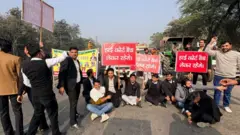 वकीलों का प्रदर्शन