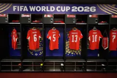 Camisetas de Suiza en el vestuario