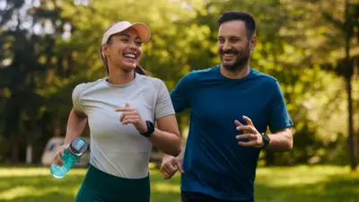 Pareja haciendo ejercicio