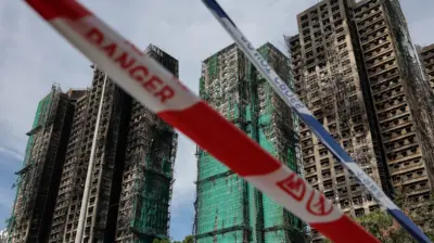 نمایی از ساختمانهای تخریب شد