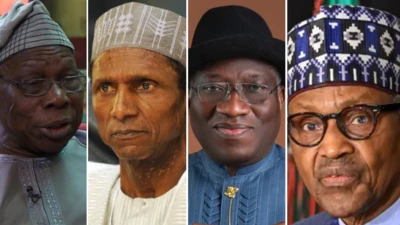Obasanjo, YarAdua, Jonathan, Buhari da Tinubu sun shugabanci Najeriya daga 1999 zuwa yanzu