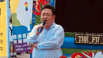 日本裔台湾籍的资深媒体人矢板明夫资料图片