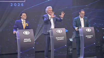 Renan Santos, Ronaldo Caiado e Augusto Cury