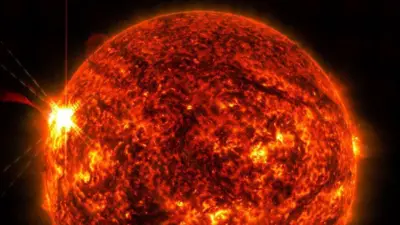 NASA’s Solar Dynamics Observatory captured this image of a solar flare.