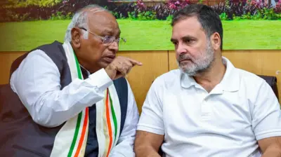 मल्लिकार्जुन खड़गे और राहुल गांधी