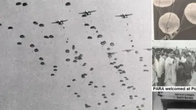 ভারতীয় ছত্রীসেনাদের যে অনুশীলনের ছবি ভারতীয় সেনারা সংবাদমাধ্যমে প্রচারের জন্য ব্যবহার করেছিল