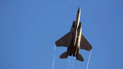 An Israeli air force jet