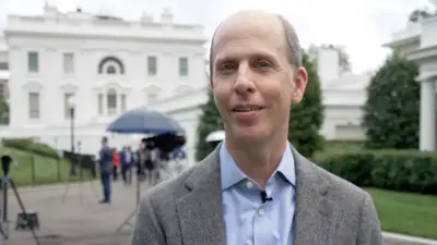 BBC's Anthony Zurcher outside the White House