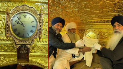 124 ਸਾਲ ਪੁਰਾਣੀ ਇਤਿਹਾਸਕ ਘੜੀ ਹੁਣ ਅੰਮ੍ਰਿਤਸਰ ਦੇ ਦਰਬਾਰ ਸਾਹਿਬ ਵਿੱਚ ਲਗਾ ਦਿੱਤੀ ਗਈ 