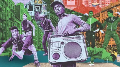 A graphic of people doing breaking