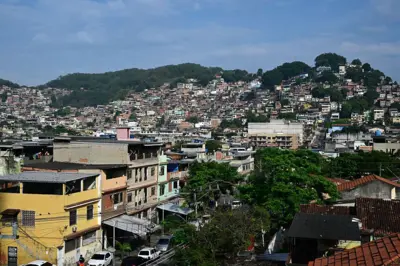 Vista da favela Vila Cruzeiro, no complexo da Penha, no Rio de Janeiro, Brasil, em 29 de outubro de 2025, após a Operação Contenção.