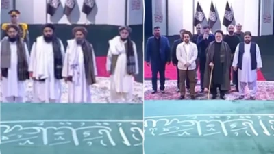 شرکت هیئت طالبان و مخالفان در مراسم تودیع علی خامنهای در تهران