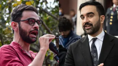 ज़ोहरान ममदानी ने उमर ख़ालिद के लिए हाथ से नोट लिखा है.