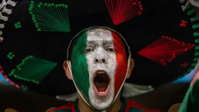 Fans timnas Meksiko