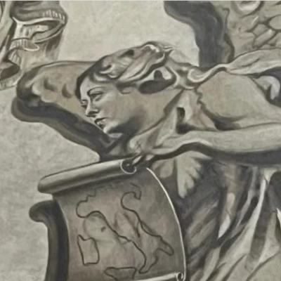 Meloni'ye benzetilen melek freski