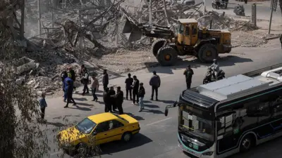 خرابی های ناشی از جنگ در تهران