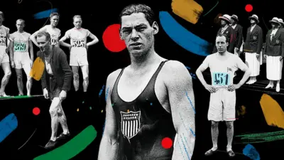 Graphic of Olympians