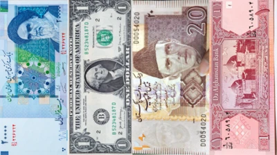 د افغانستان، ایران، پاکستان پولي واحدونه او امریکايي ډالر