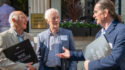 Choristers who sang on Britten's War Requiem reunite