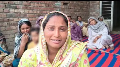 ਘਰ ਵਿੱਚ ਵਿਛੇ ਸੱਥਰ 'ਤੇ ਵਿਰਲਾਪ ਕਰਦੀਆਂ ਮਹਿਲਾਵਾਂ