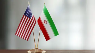 پرچم ایران و امریکا 