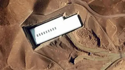 Vista aérea de la instalación de Fordo en Irán